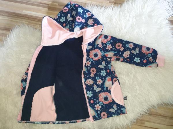 Softshelljacke ungefüttert Gr.86/92 "Rotkehlchen"