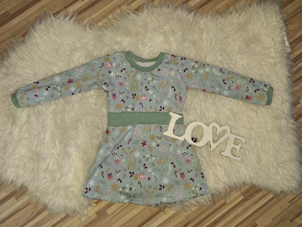 Langarmkleid Gr. 86/92 "Wintertime"