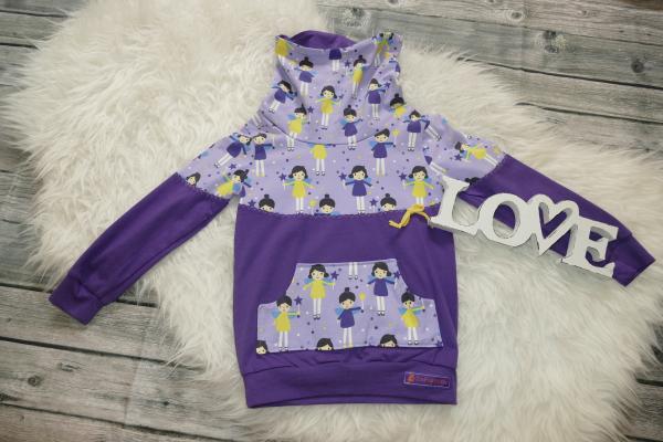 Loopkragenhoodie Gr. 104 "Zauberfee"