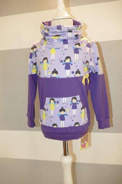Loopkragenhoodie Gr. 104 "Zauberfee"