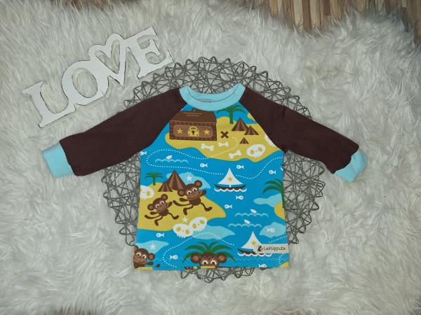 Raglanshirt Gr. 68 "Affenbande"