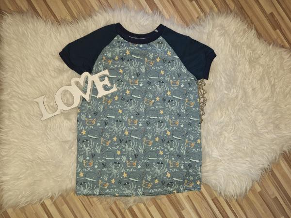 T-Shirt Gr. 134/140 "Meerestiere"