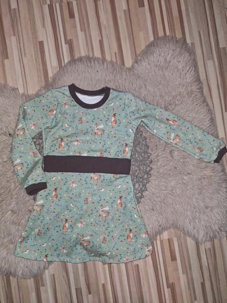 Langarmkleid Gr. 98/104 "Winterzeit"